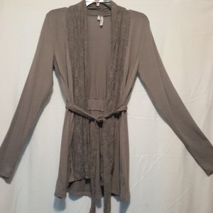 Medium Grey Soft Knit Cardigan